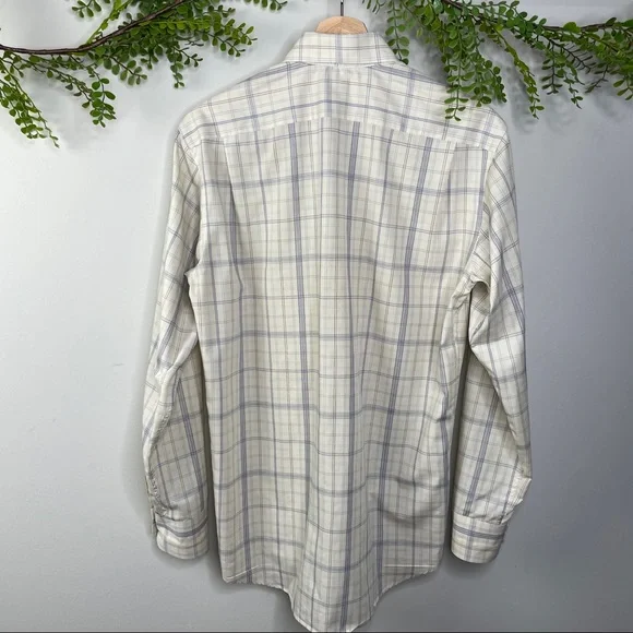 Lacoste plaid 2 pack shirt bundle - sz 38 (small, neck 14.5) - Picture 3 of 13